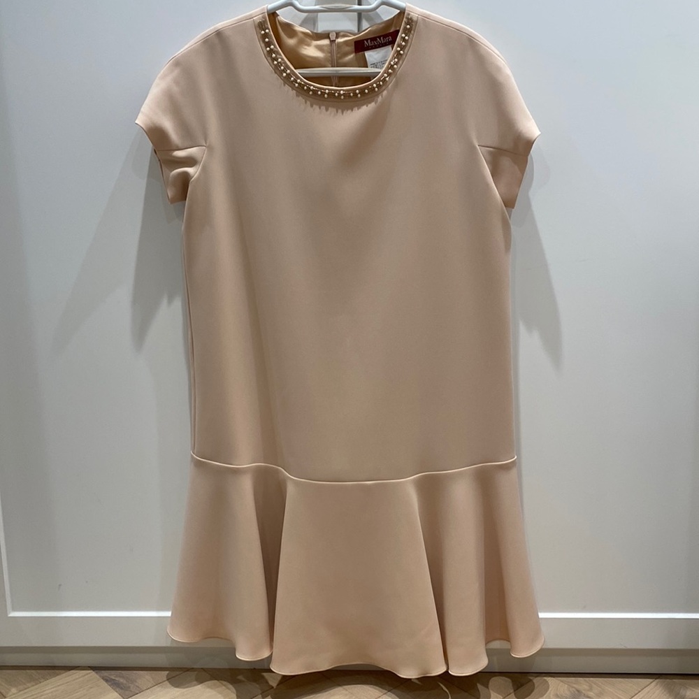 MaxMara Studio dress with beaded neckline size 4